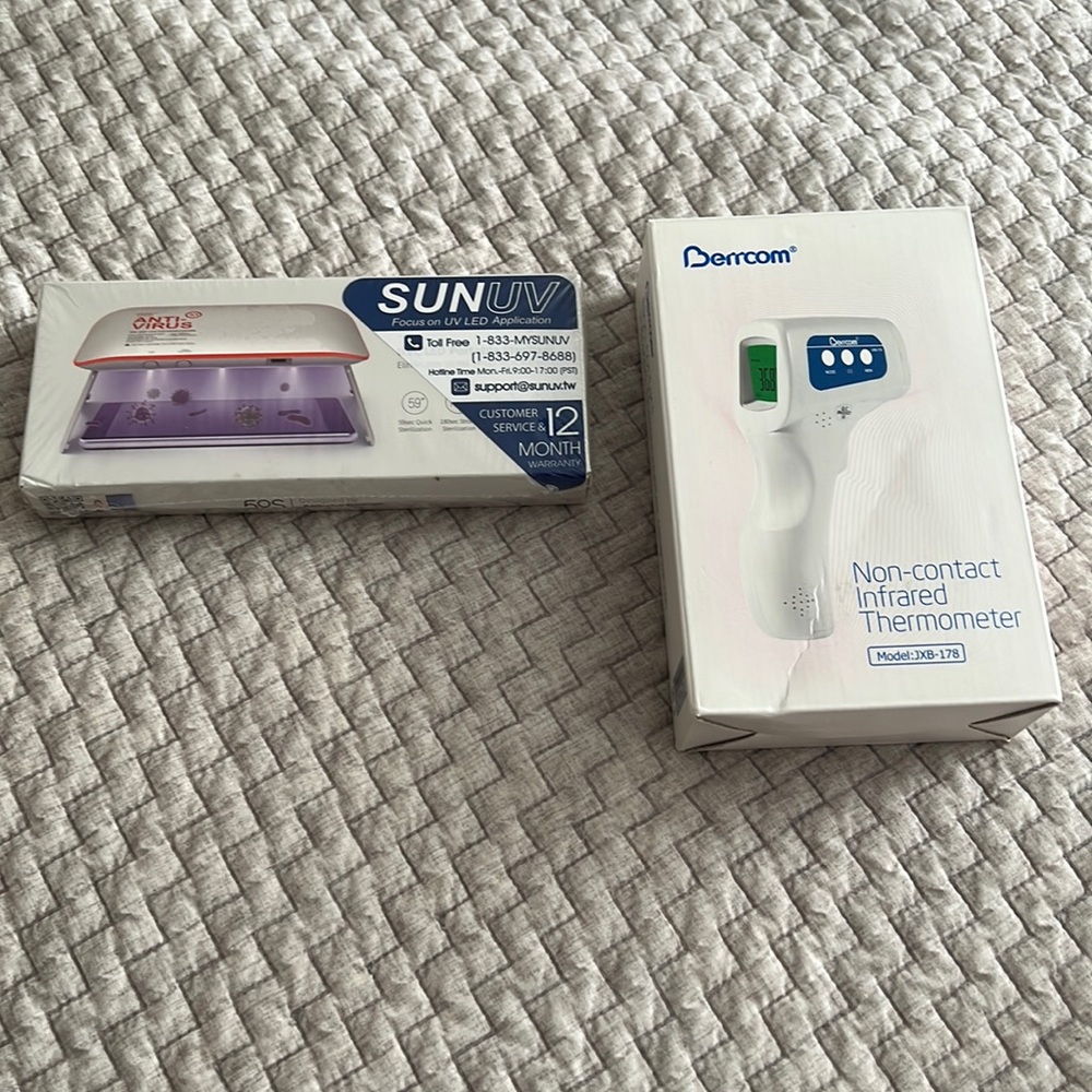 UV sterilizer and non-contact thermometer